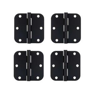 Matte Black Door Hinges (Set of 4)
